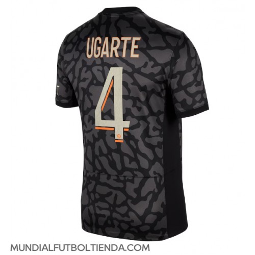 Camiseta Paris Saint-Germain Manuel Ugarte #4 Tercera Equipación Replica 2023-24 mangas cortas
